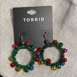 Torrid Holiday Wreath Earrings